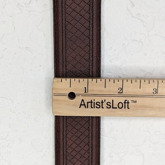 Tommy Bahama* Men's Reversible‎ Tan/Black Coated Leather Belt~ Size XL (42"-44") - Picture 6 of 10